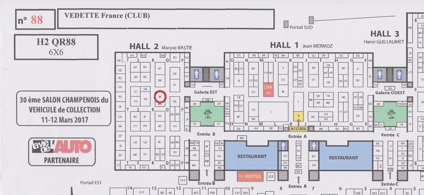 Encerclé en rouge notre emplacement