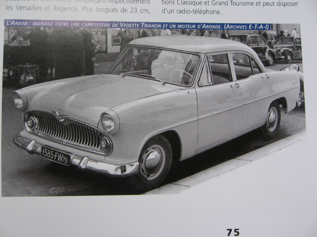 C'est exactement la meme que la mienne avec les jantes ajourées du seul millésime 57 me semble t'il !/Car il s'agit d'une TRIANON et non d'une ARIANE
