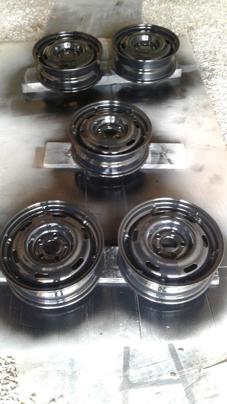 ensuite peinture noire brillant pour châssis