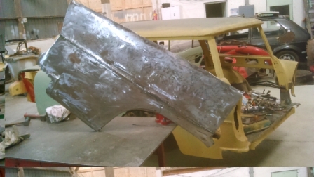 dépose de l'aile arrière pour un meilleur travail